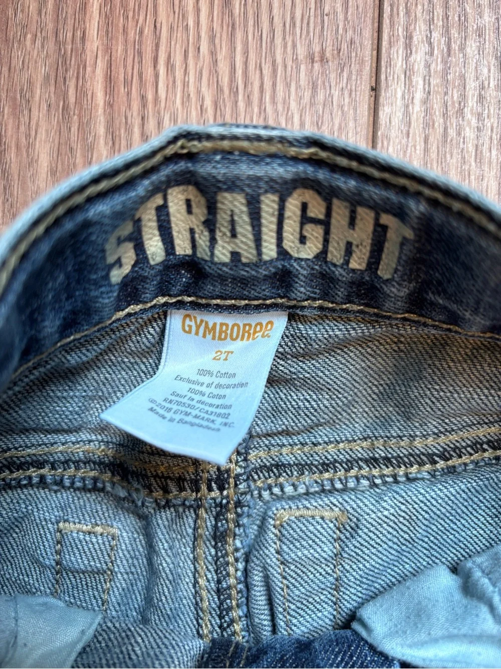 Gymboree Kids Straight Leg Jeans - Dark Blue & Medium Blue